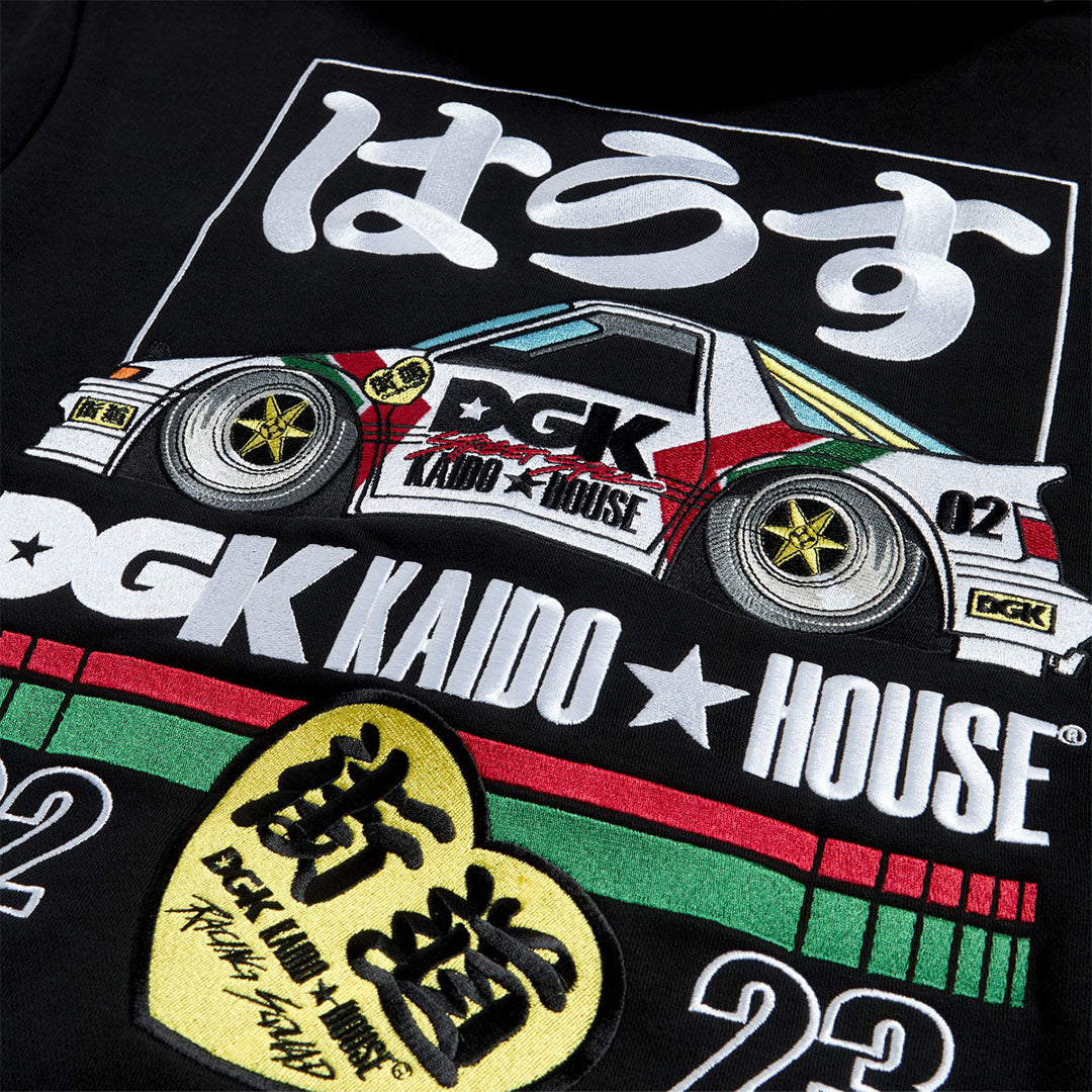 DGK x Kaido House Torque Hooded Fleece Black