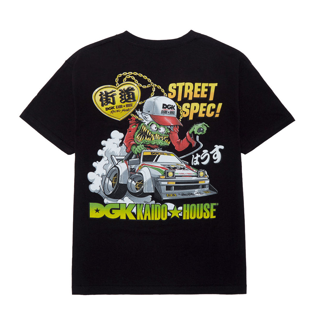 DGK x Kaido House Wide Open Tee Black