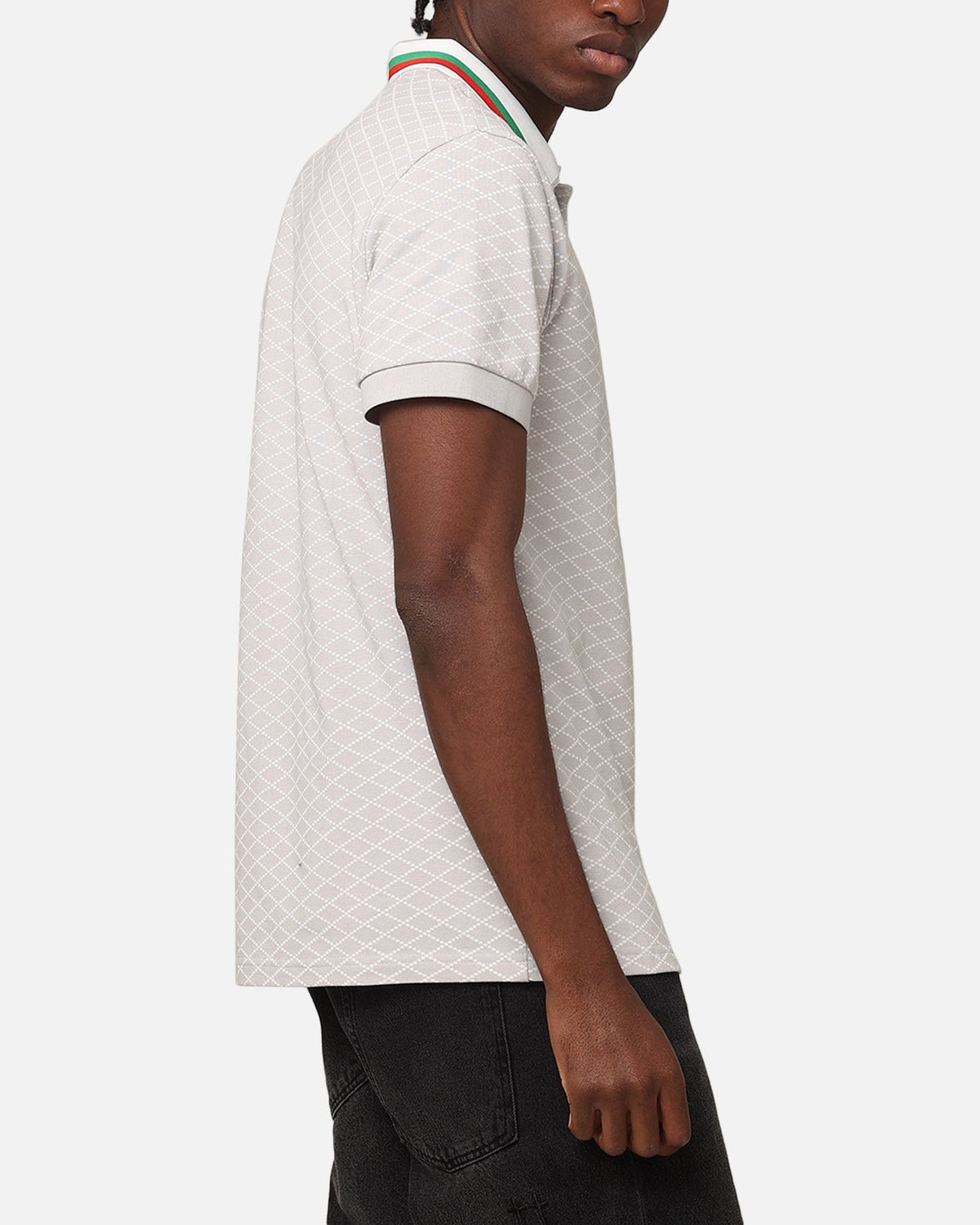 XXIII Printed Polo Shirt Light Grey