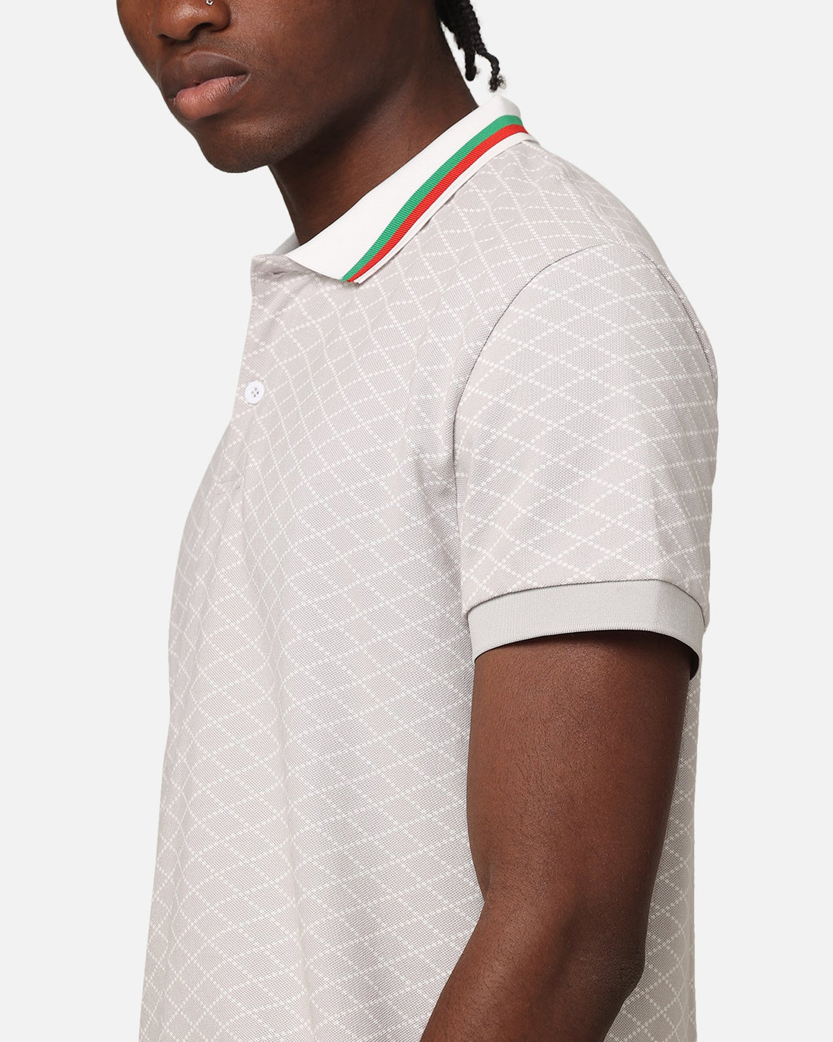 XXIII Printed Polo Shirt Light Grey