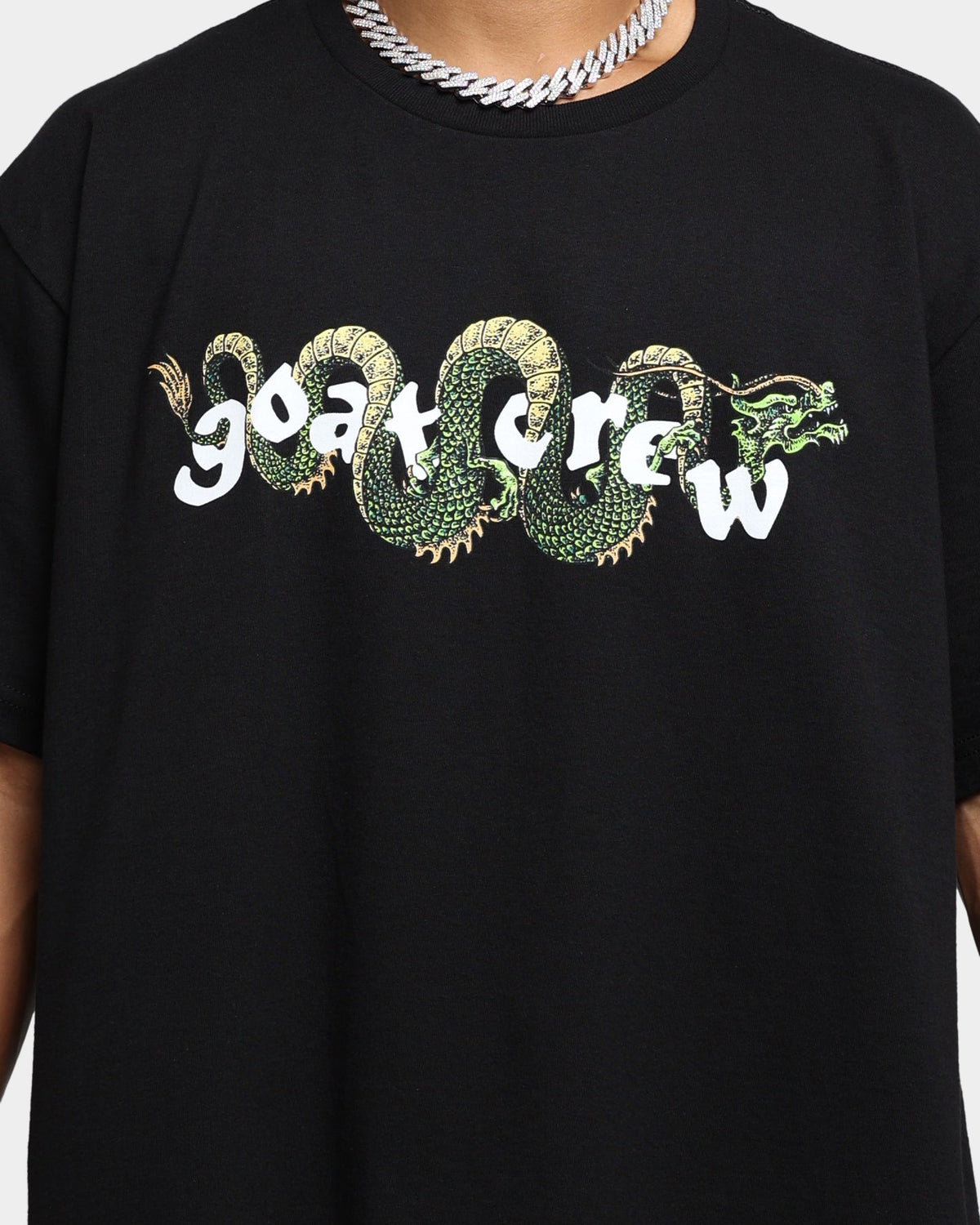 Goat Crew Sleeping Dragons T-Shirt Black