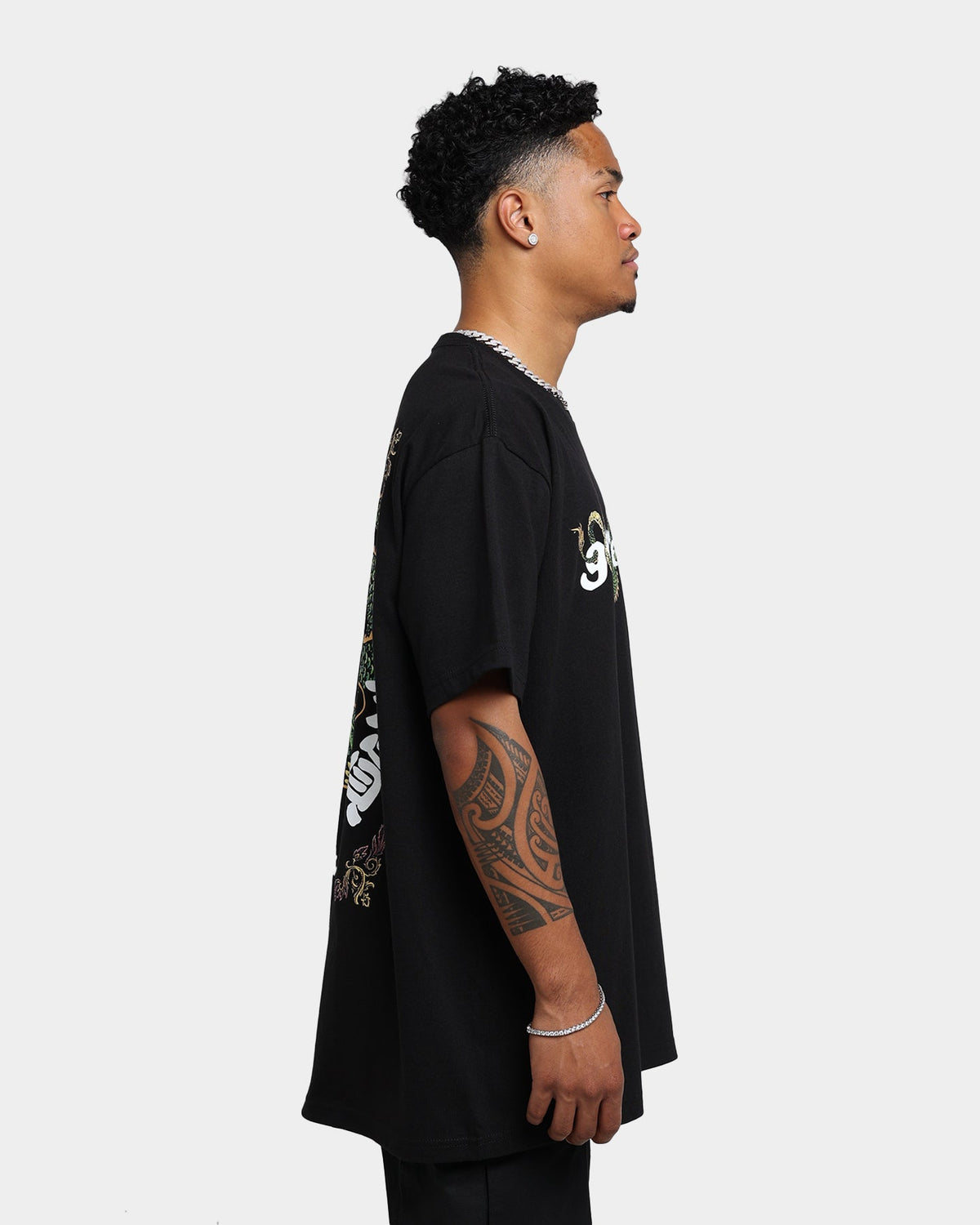 Goat Crew Sleeping Dragons T-Shirt Black