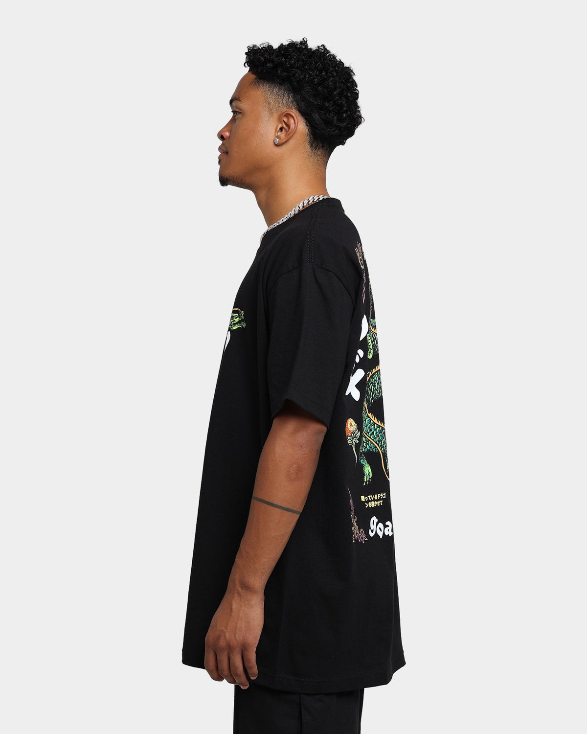 Goat Crew Sleeping Dragons T-Shirt Black