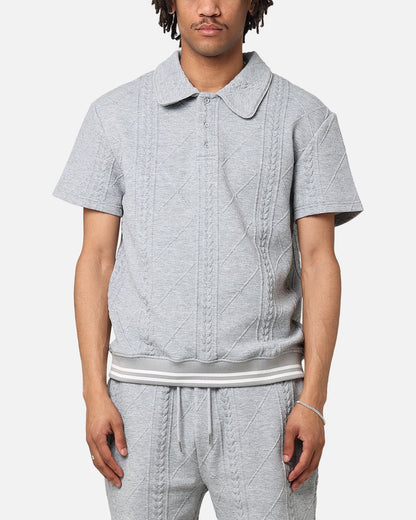 XXIII Danny Knit Polo Shirt Grey