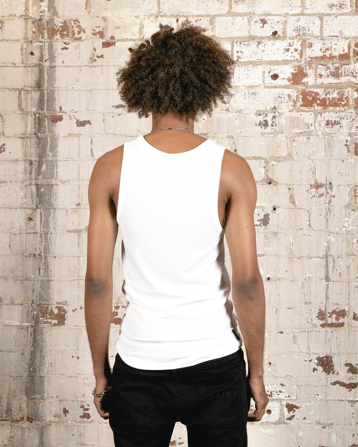 Saint Morta Arvina Waffle Singlet White