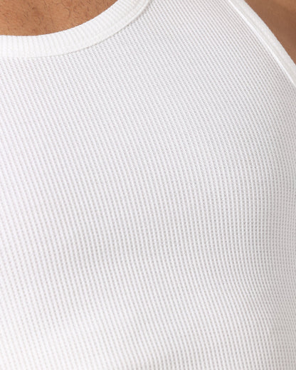 Saint Morta Arvina Waffle Singlet White