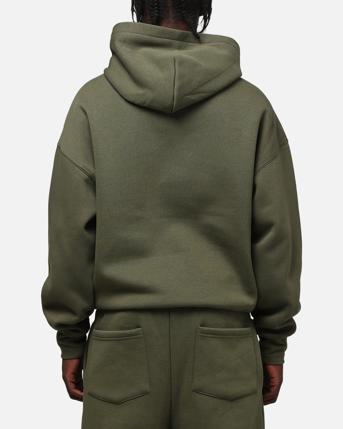 Loiter Hybrid Premium Hoodie Olive/Pink