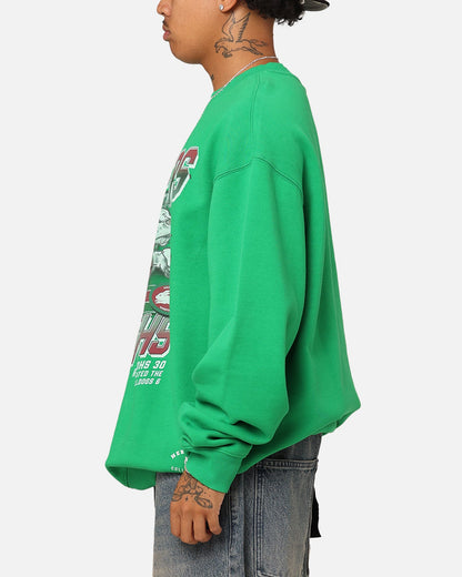 Mitchell & Ness South Sydney Rabbitohs 2014 Grand Final Crewneck Green