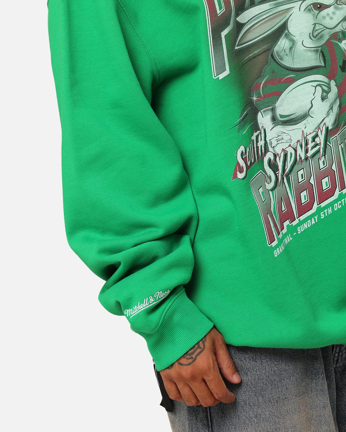 Mitchell & Ness South Sydney Rabbitohs 2014 Grand Final Crewneck Green