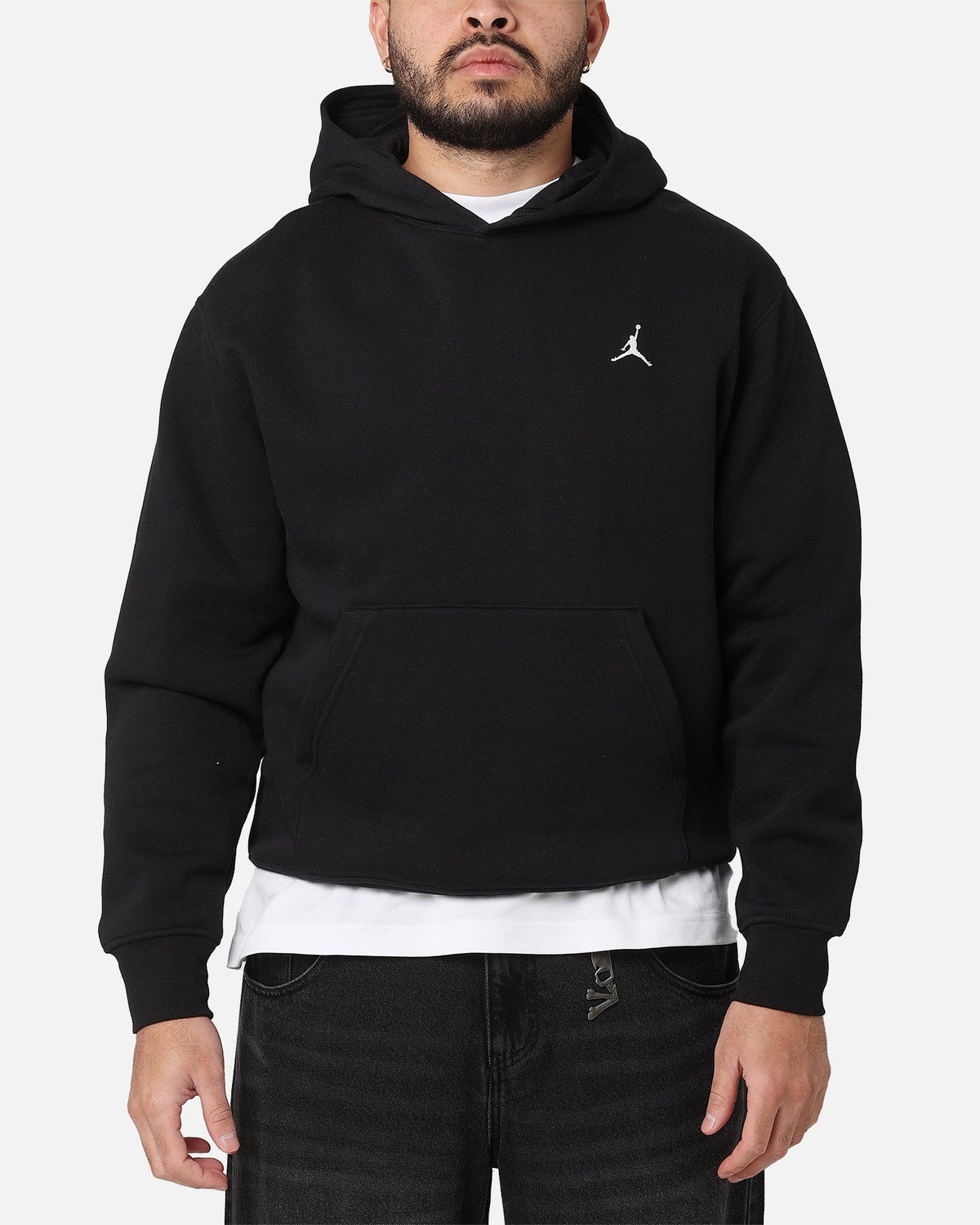 Jordan Brooklyn Fleece Pullover Hoodie Black/White