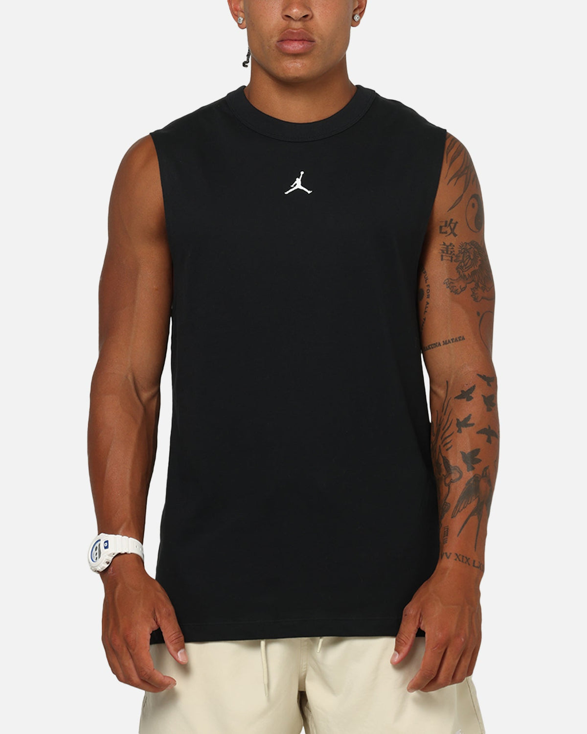 Jordan Jumpman Dri-FIT Sport Sleeveless Top Black/White