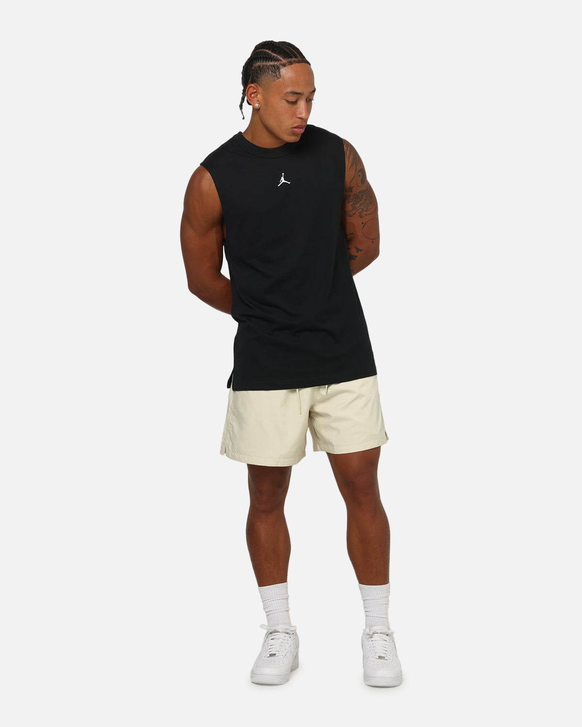 Jordan Jumpman Dri-FIT Sport Sleeveless Top Black/White
