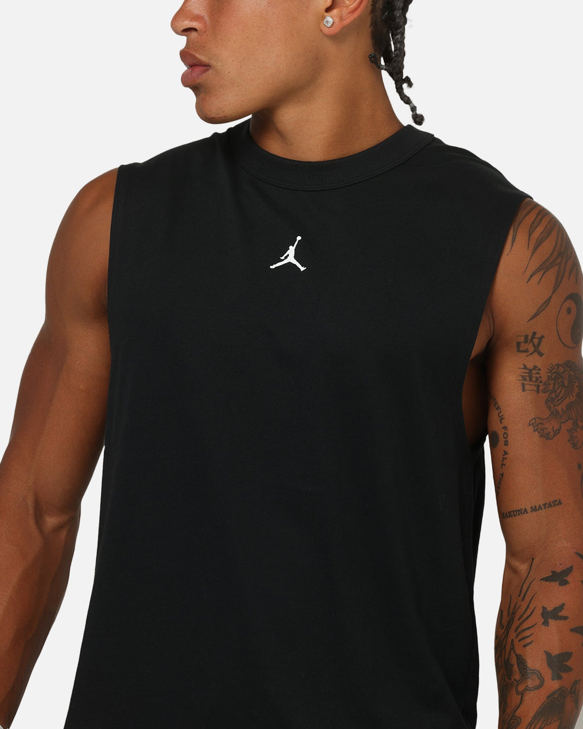 Jordan Jumpman Dri-FIT Sport Sleeveless Top Black/White