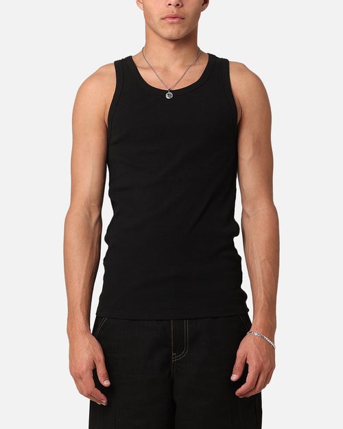 Saint Morta Rib Beater Singlet Black