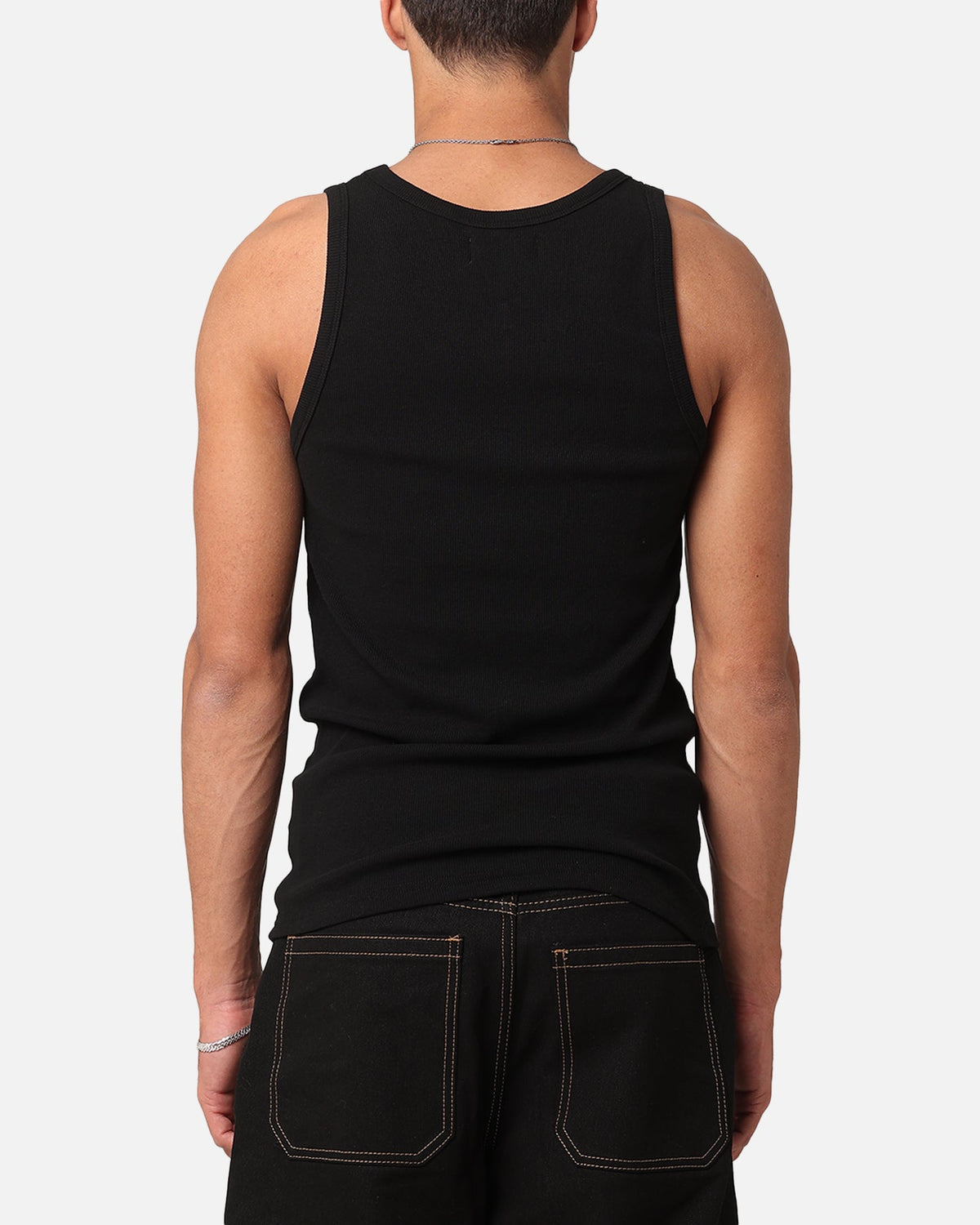 Saint Morta Rib Beater Singlet Black