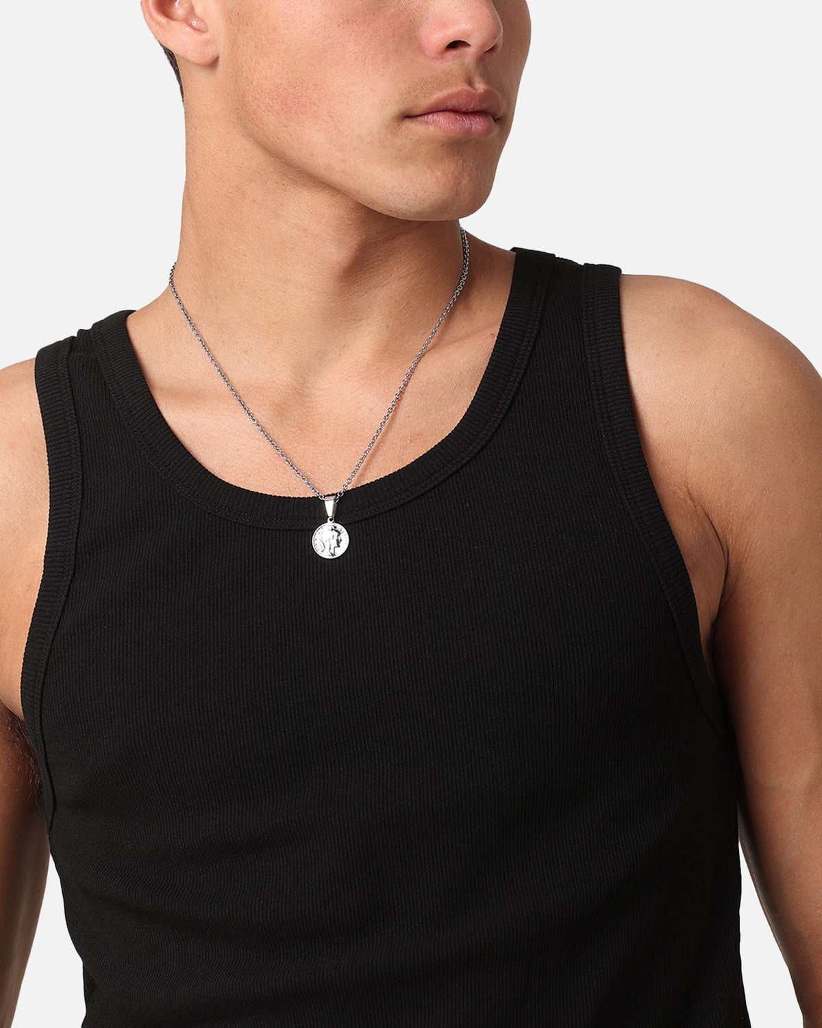 Saint Morta Rib Beater Singlet Black