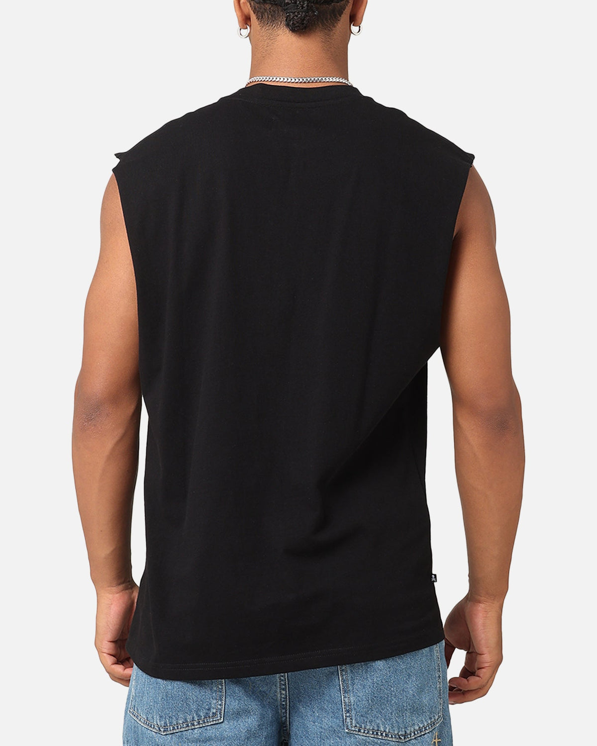 Saint Morta Division Oversized Muscle T-Shirt Black/Black