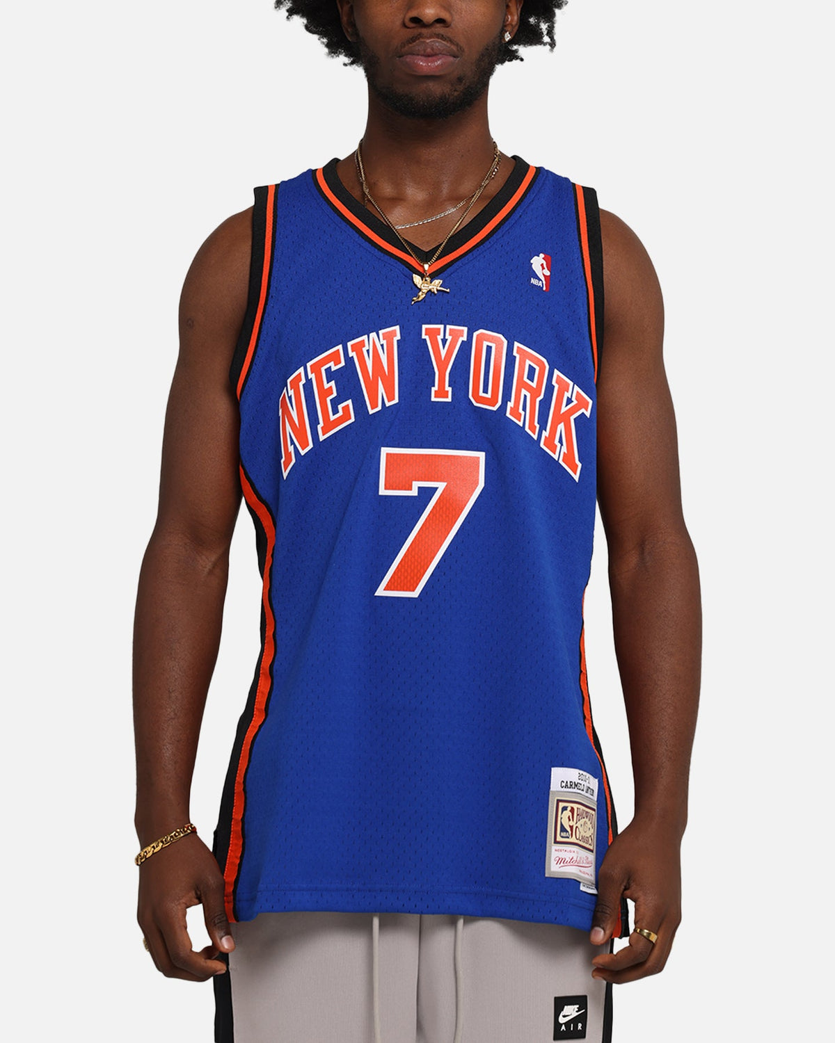Mitchell & Ness New York Knicks Carmelo Anthony 2010 Dark Jersey Royal