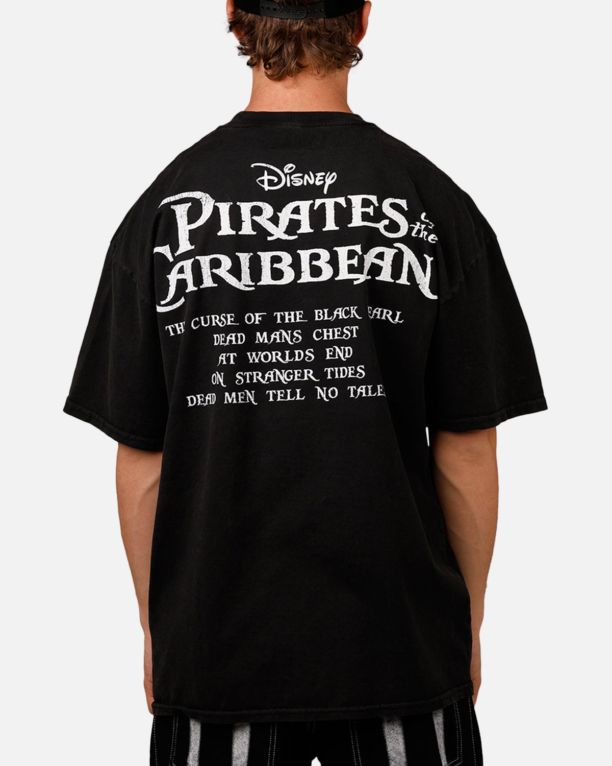Goat Crew Disney Pirates Of The Caribbean Jack Sparrow Heavy T-Shirt Vintage Black