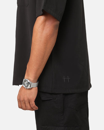 Saint Morta Cargo Button Up Shirt Black