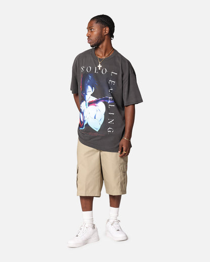 Goat Crew X Solo Leveling Solo Leveling Heavy T-Shirt Black Wash