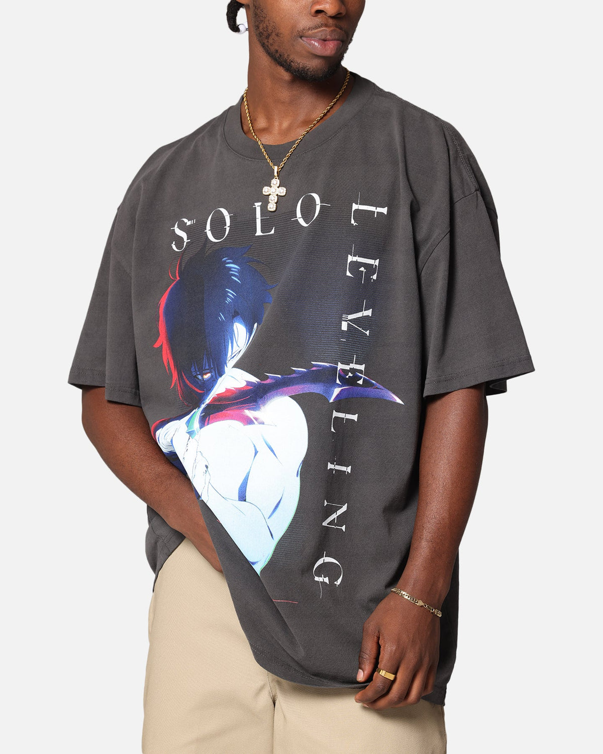 Goat Crew X Solo Leveling Solo Leveling Heavy T-Shirt Black Wash