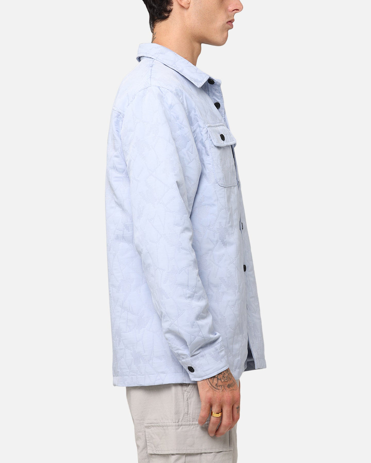 XXIII Nebula Textured Overshirt Blue