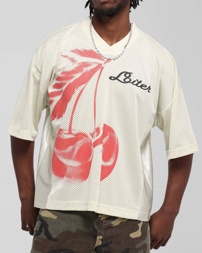 Loiter Cherry Jersey Off White/Red