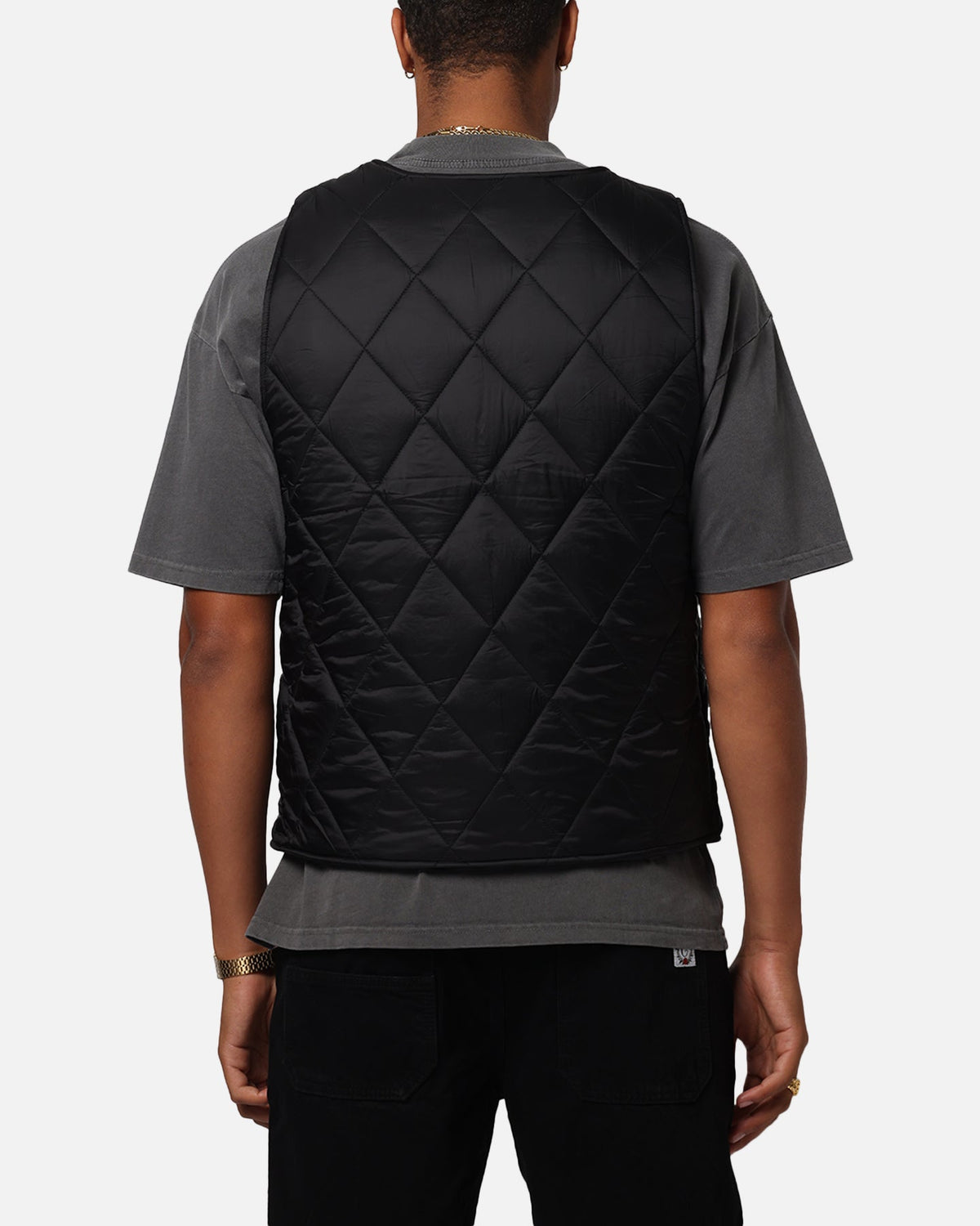 Carre Quilted Vest Black