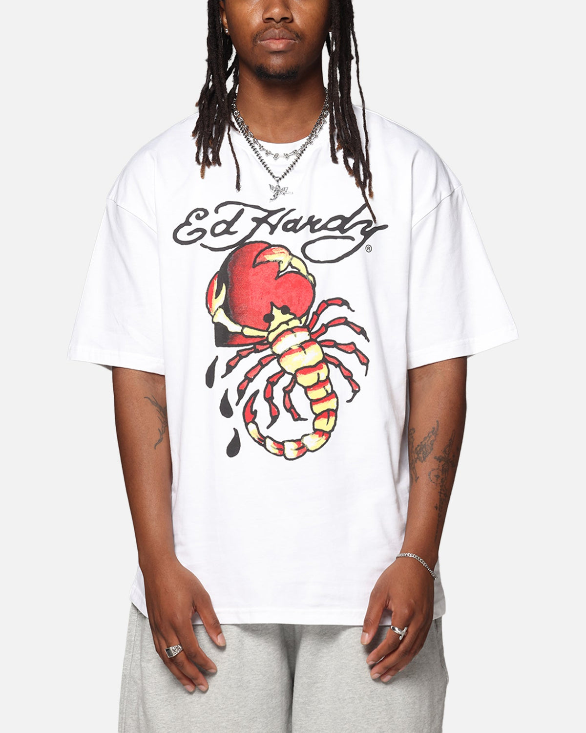 Ed Hardy Scorpion T-Shirt White