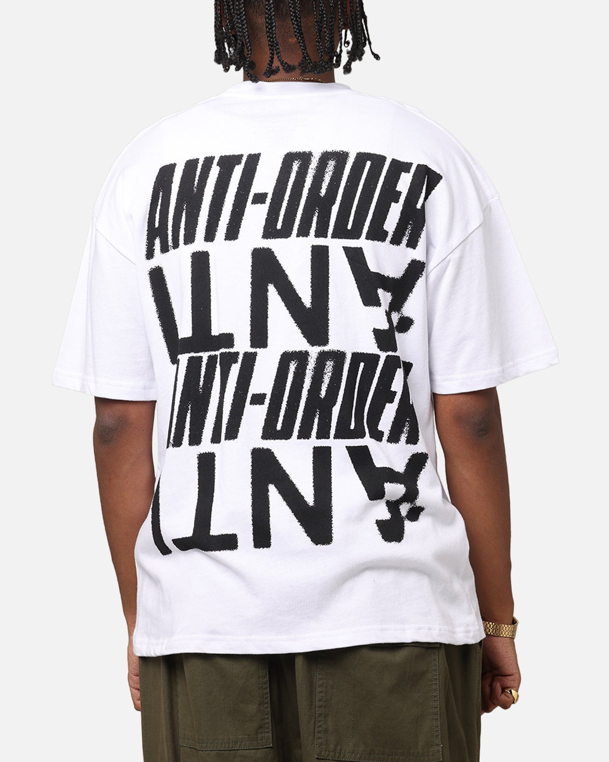 The Anti Order Anti Stacked Drop Shoulder T-Shirt White