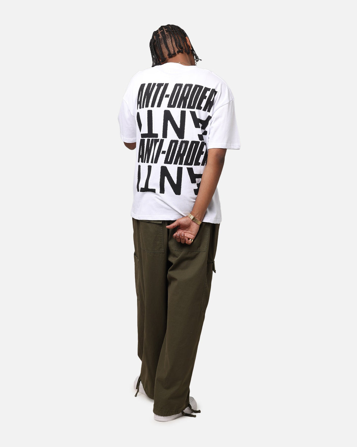 The Anti Order Anti Stacked Drop Shoulder T-Shirt White