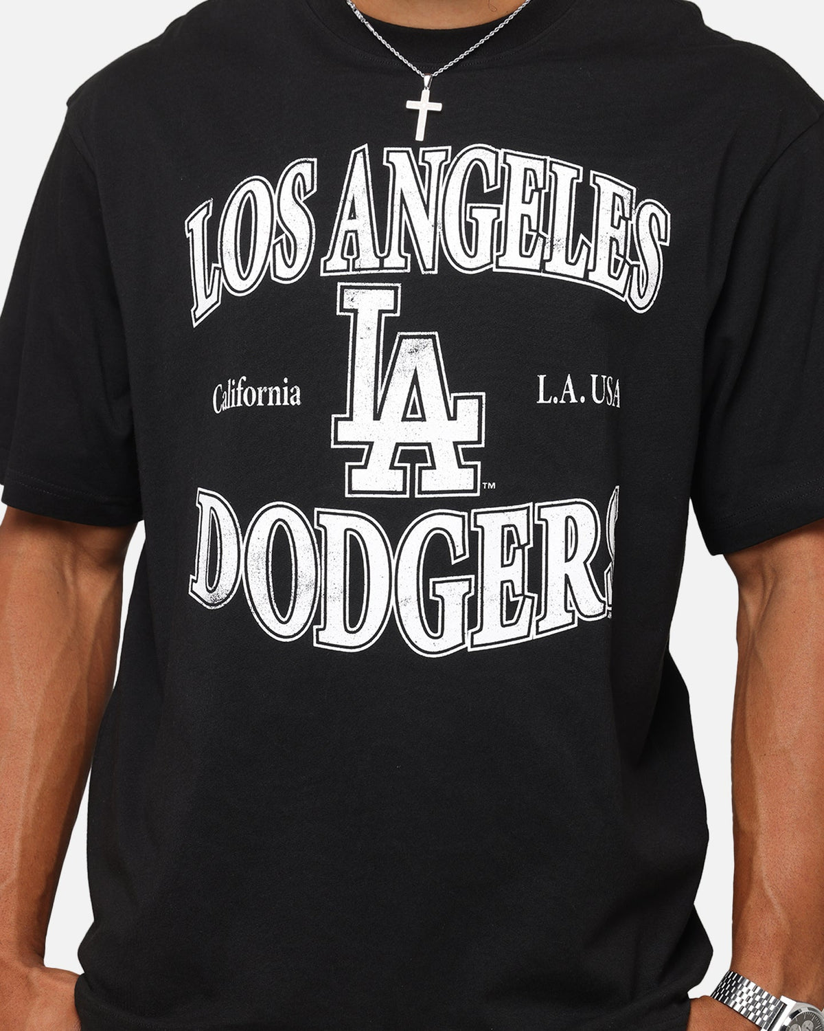 Majestic Athletic Los Angeles Dodgers Marne Arch T-Shirt Black