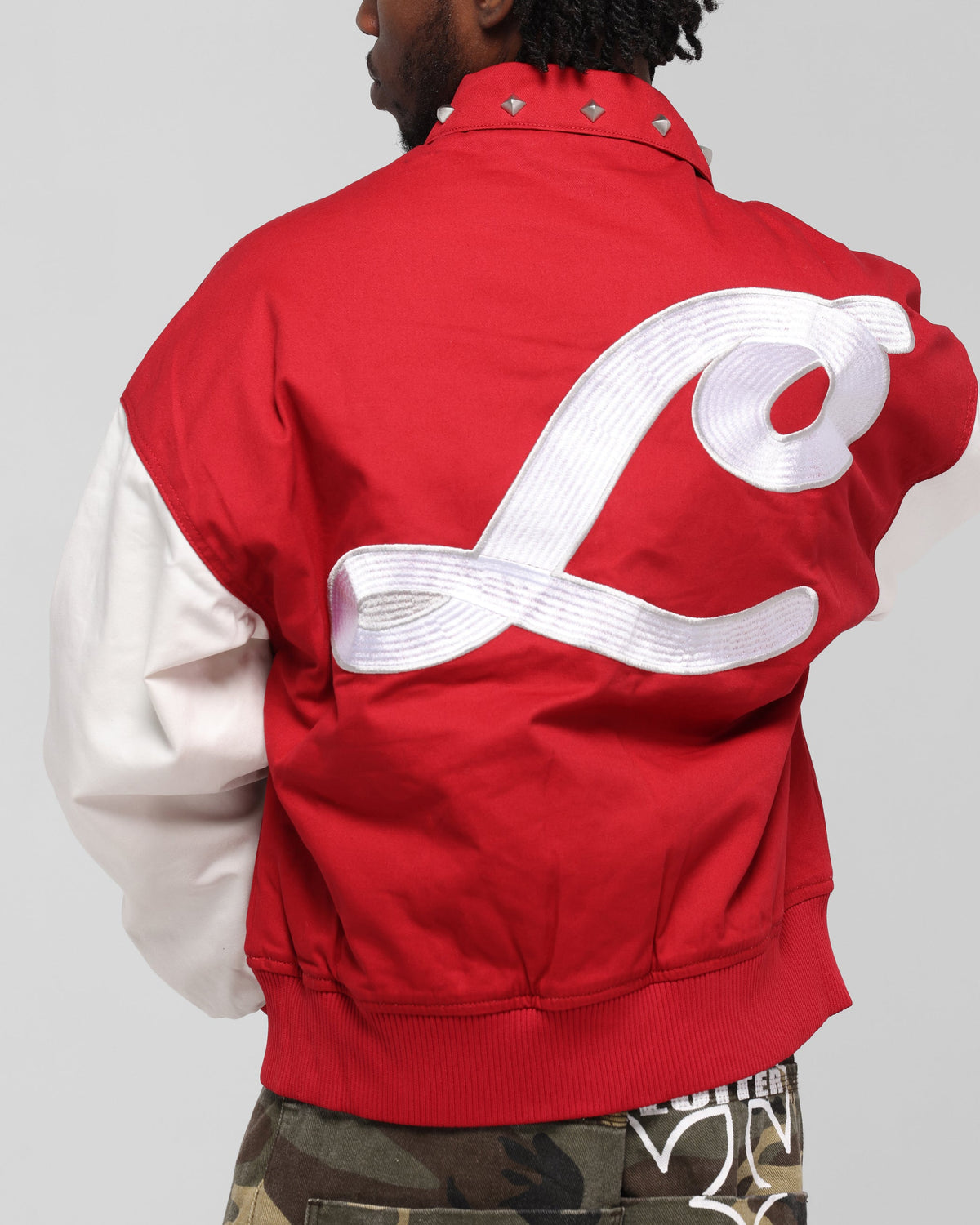 Loiter Frontier Varsity Jacket Red