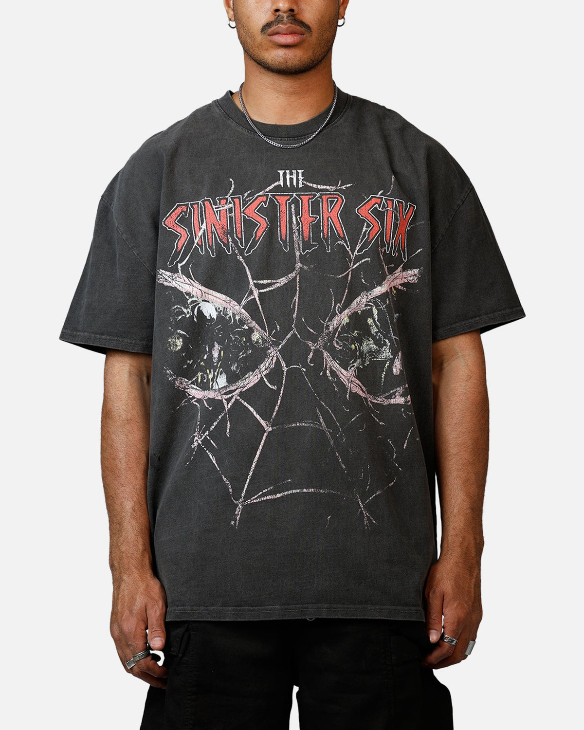 Goat Crew Marvel Villians Through The Eyes Heavy T-Shirt Black Wash