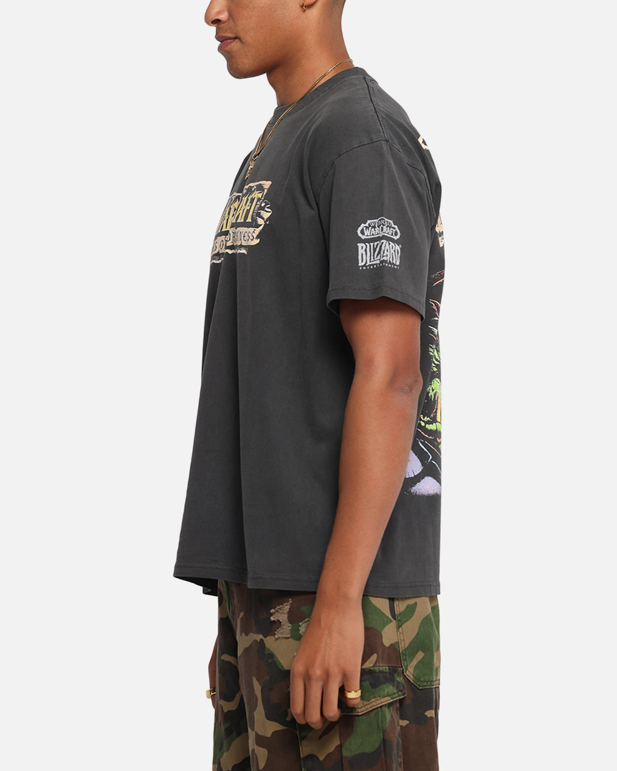 American Thrift X Warcraft II: Tides Of Darkness Heavy T-Shirt Black Wash