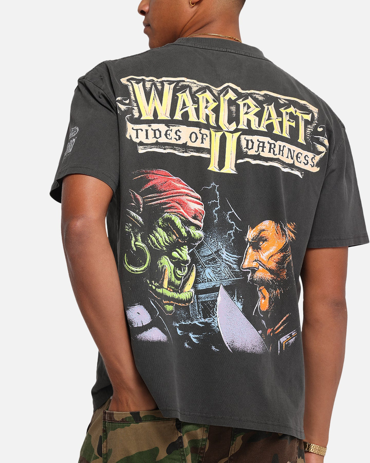 American Thrift X Warcraft II: Tides Of Darkness Heavy T-Shirt Black Wash