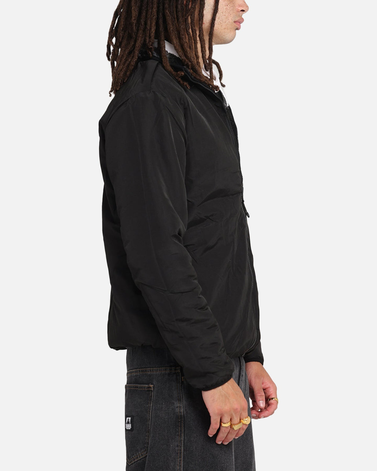 X-Large Camo Reversible Sherpa Jacket Black