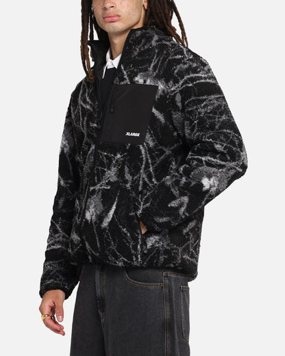 X-Large Camo Reversible Sherpa Jacket Black