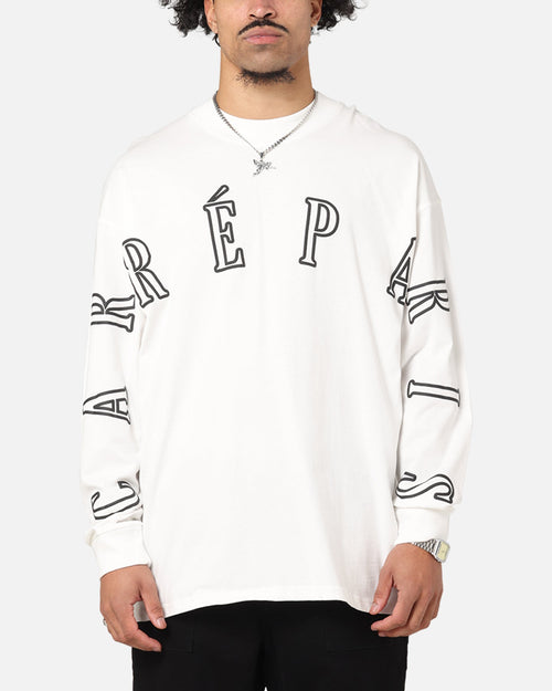 Carre Global Oversized Long Sleeve T-Shirt Off White