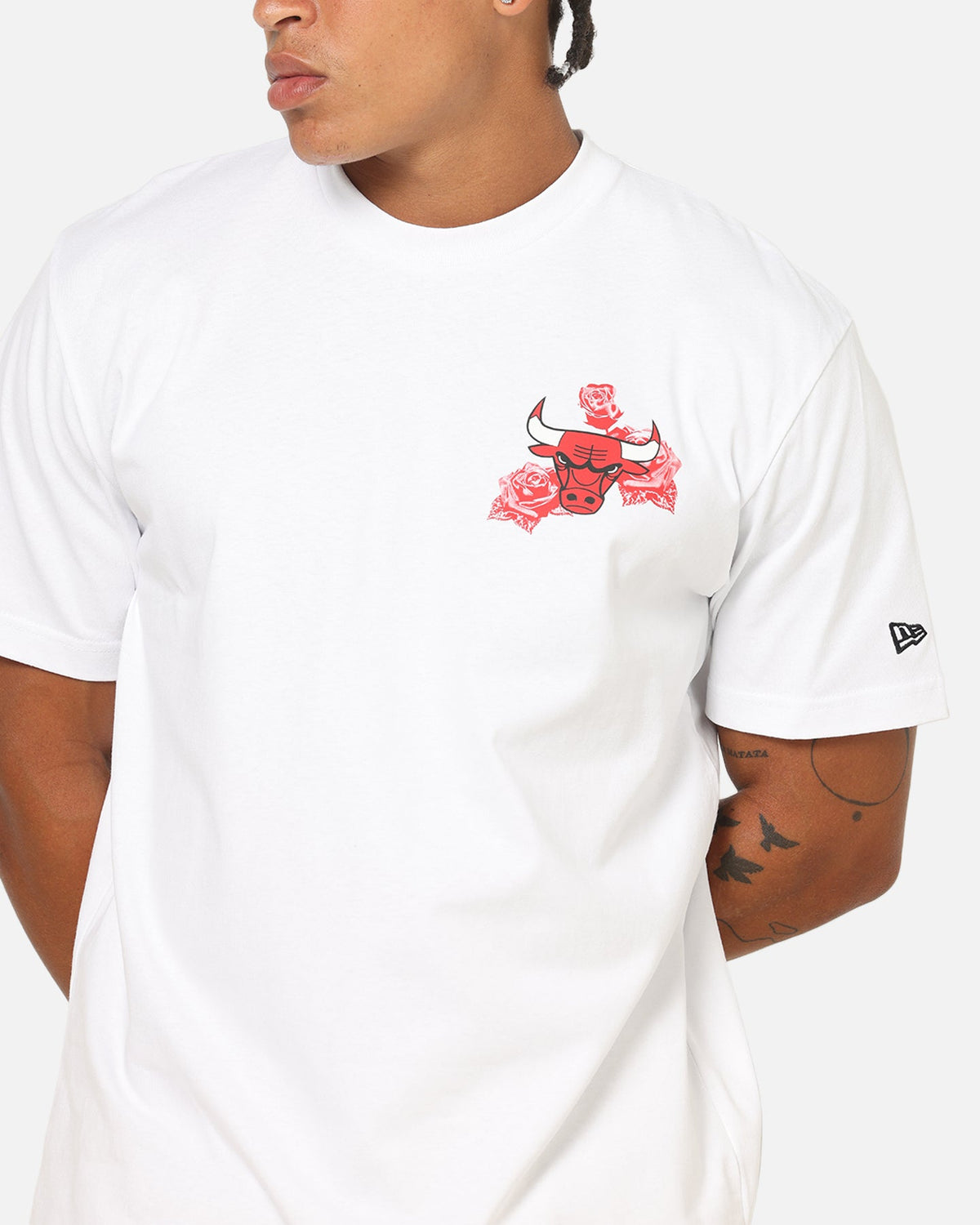 New Era Chicago Bulls Rose Oversized T-Shirt White