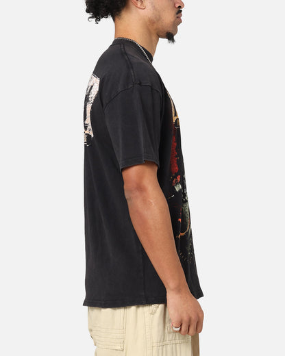 73Studio X Fallout '97 Fallout Vintage T-Shirt Black Acidwash