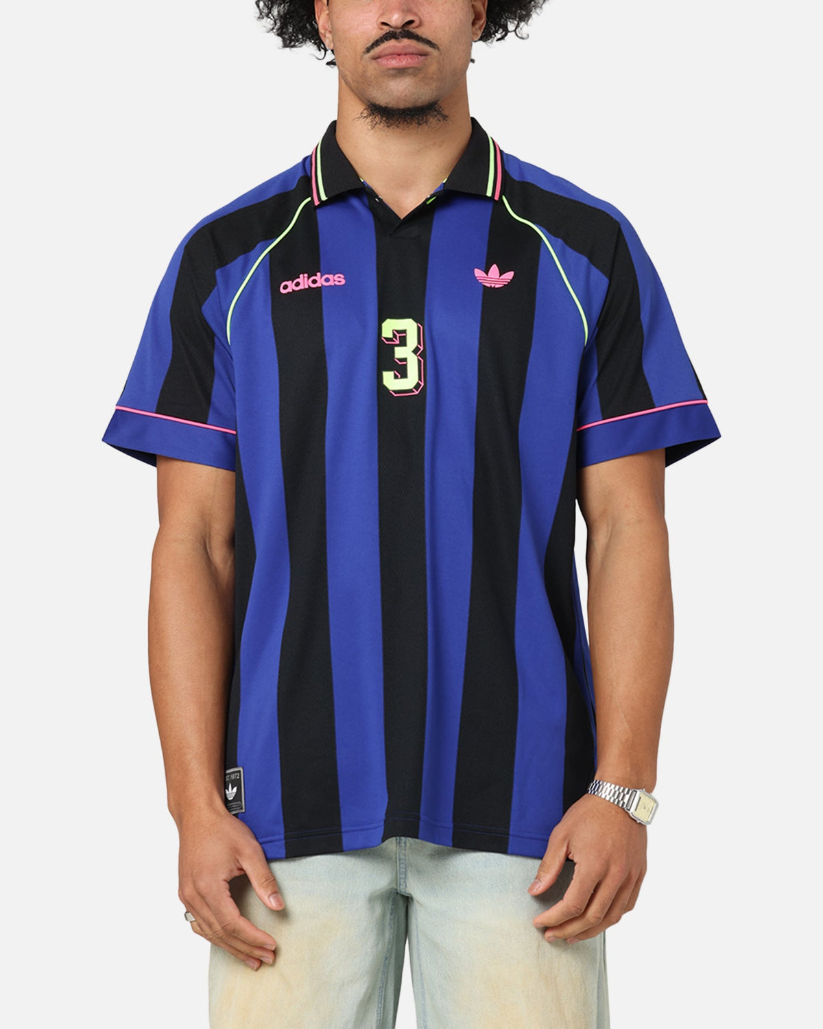 Adidas Jacquard Jersey Blue/Black
