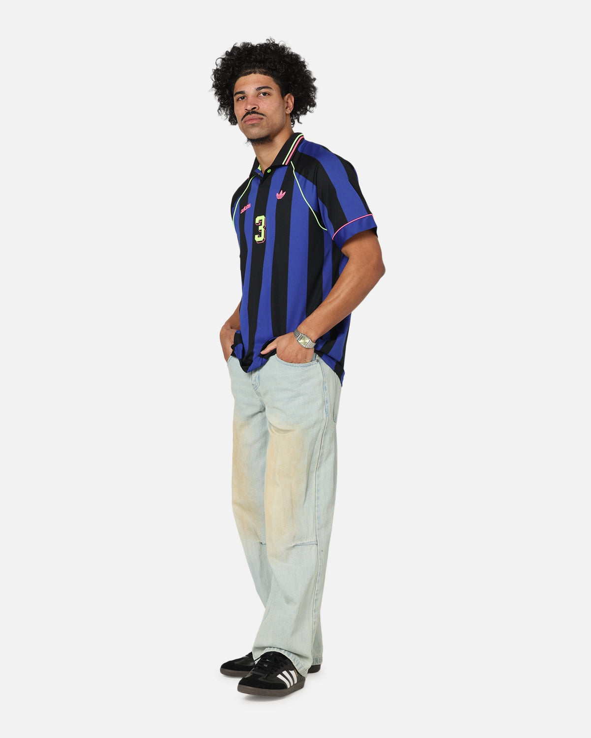 Adidas Jacquard Jersey Blue/Black