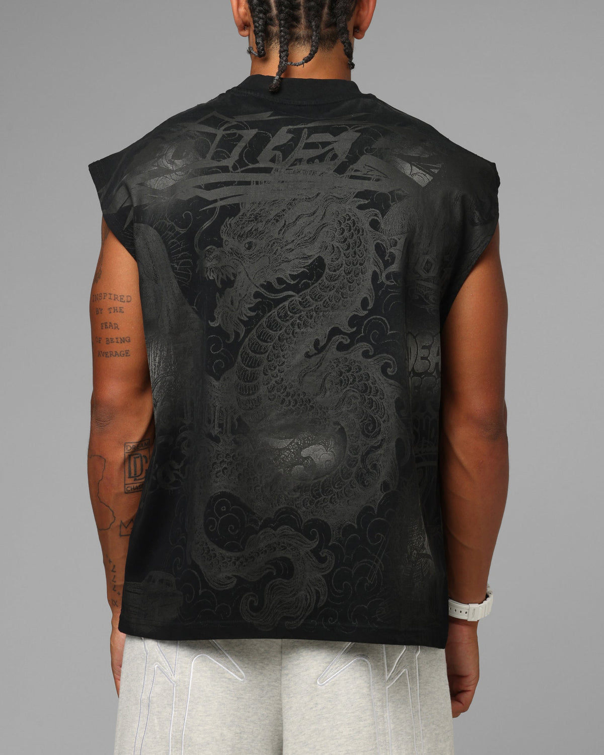 Loiter Sketch Book Muscle T-Shirt Black