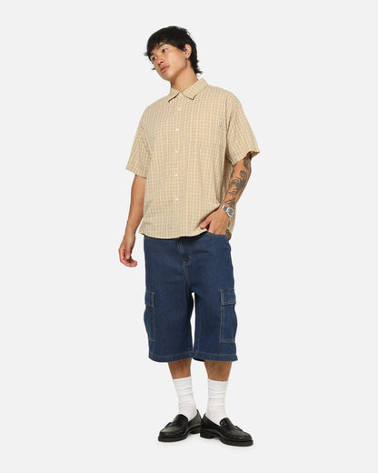 S Double Hill Button Up Shirt Putty