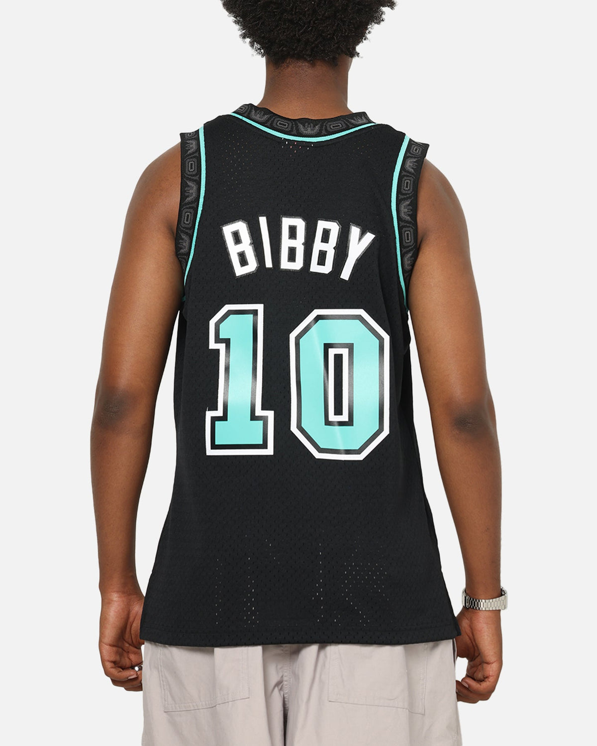 Mitchell & Ness Vancouver Grizzlies Mike Bibby 'Cool Blue' Swing Jersey Black/Blue