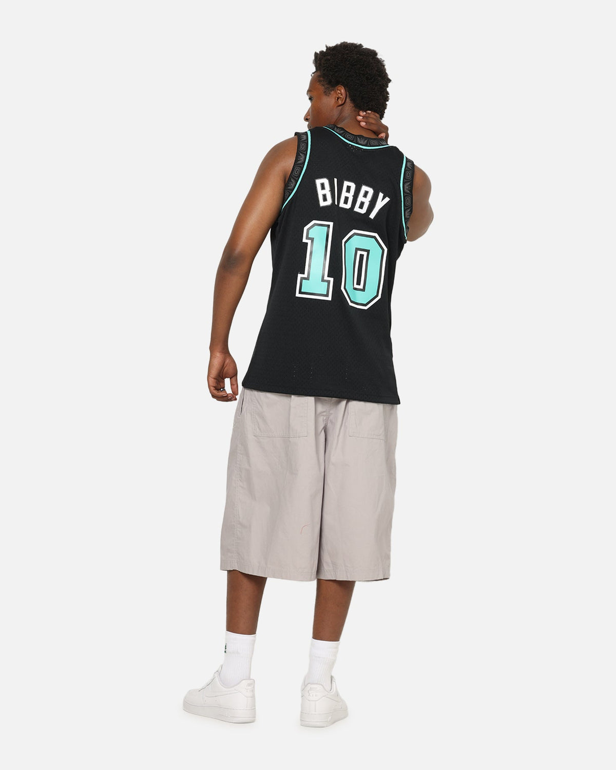 Mitchell & Ness Vancouver Grizzlies Mike Bibby 'Cool Blue' Swing Jersey Black/Blue