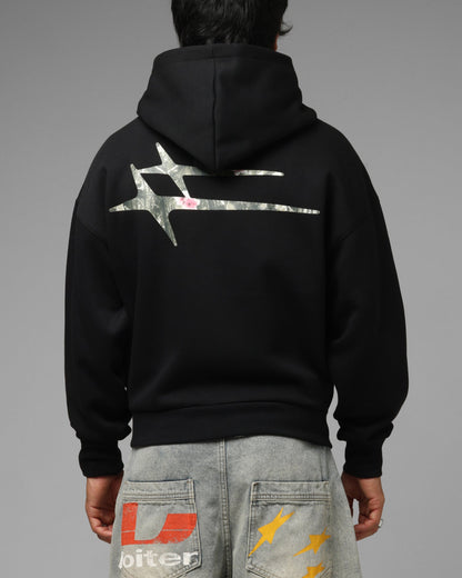 Loiter Ultra Hybrid Zip Hoodie Black/Camo
