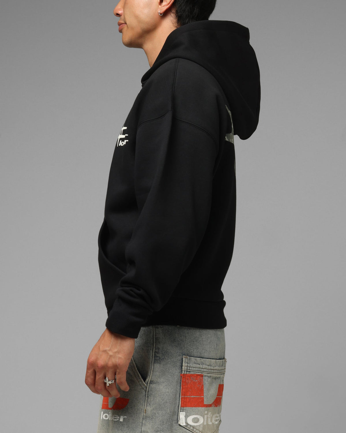 Loiter Ultra Hybrid Zip Hoodie Black/Camo